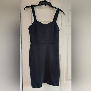 Old Navy Little Black Sundress Fitted Zip Back Basic Stretch XS LBD Party Club